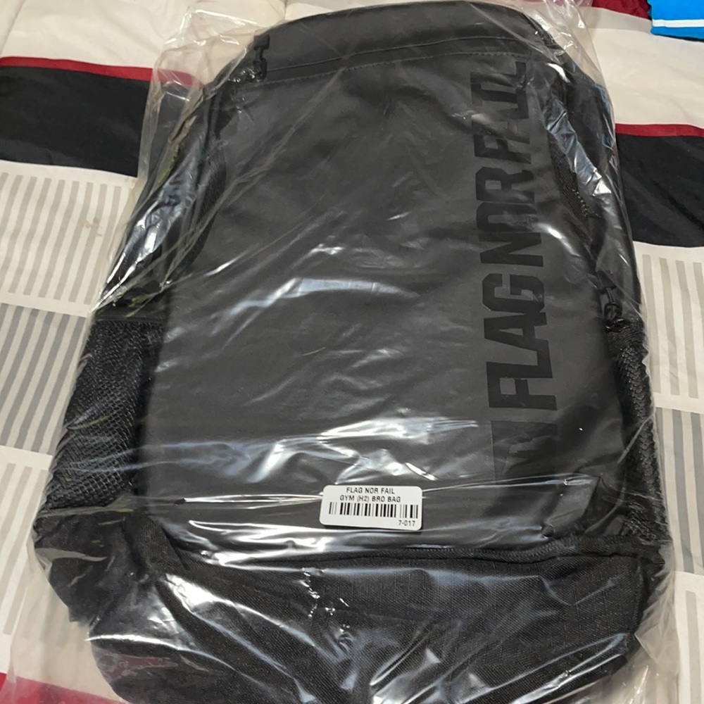Flag nor fail gym bro bag